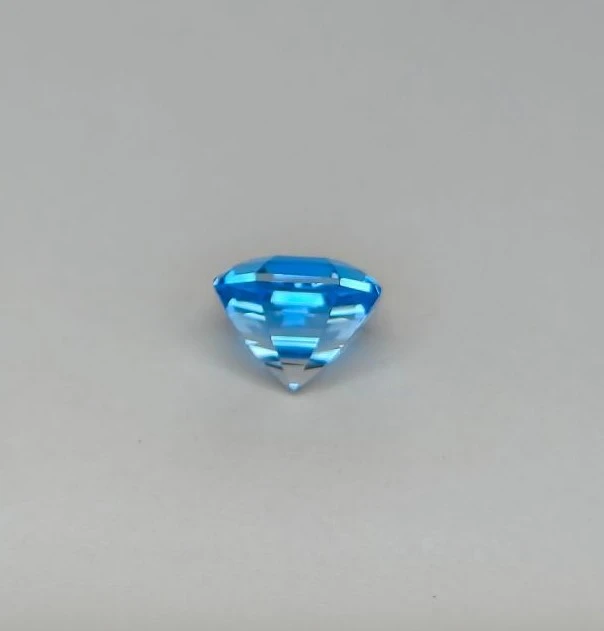 11.85ct Natural Blue Topaz Fancy Cut Faceted Loose Gemstones from Nigeria — view 2
